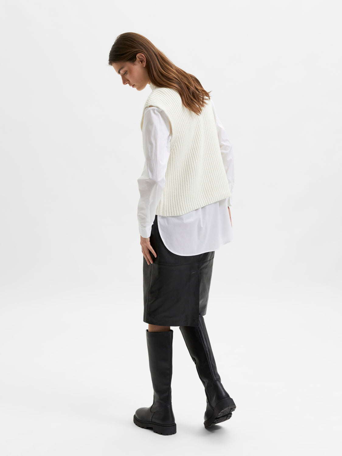 SELECTED FEMME - ORI SKJORTE - HVIT